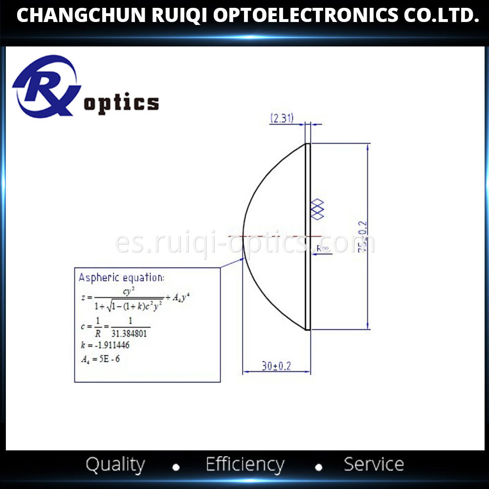 aspheric lens drawing